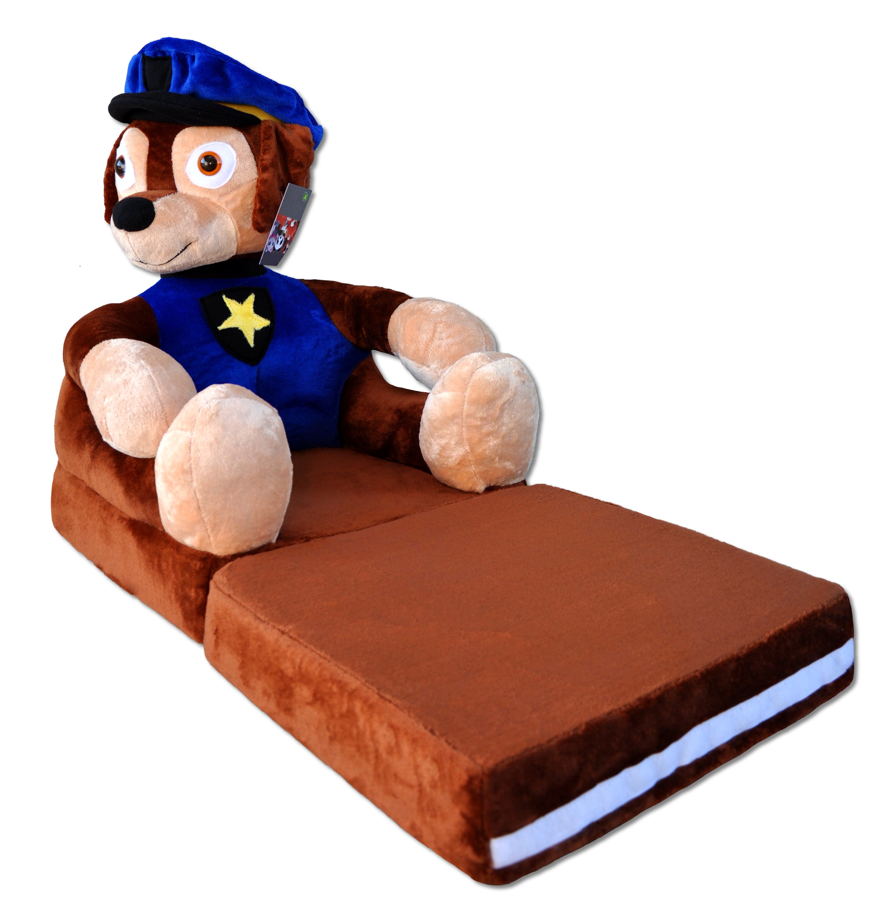 Dětské plyšové rozkládací křesílko Tlapková patrola 