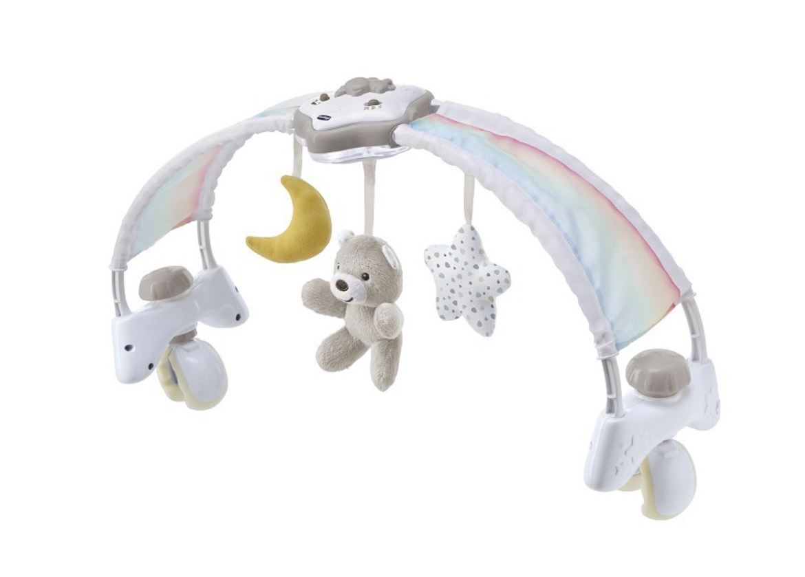 Chicco Rainbow Sky Interaktivní Čelenka Panel na Postýlku Neutrální