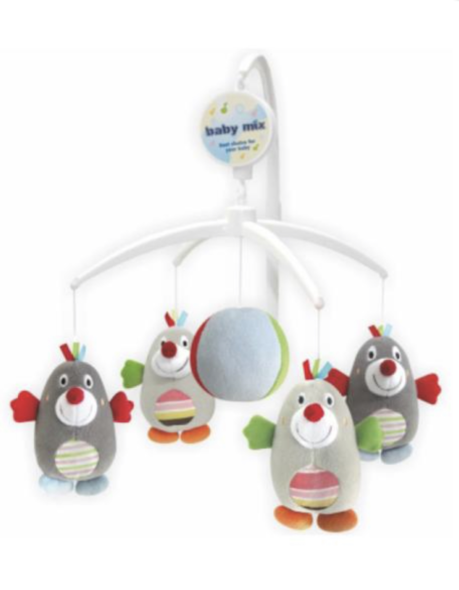 Kolotoč nad postýlku Baby Mix - Krtečci - multicolor