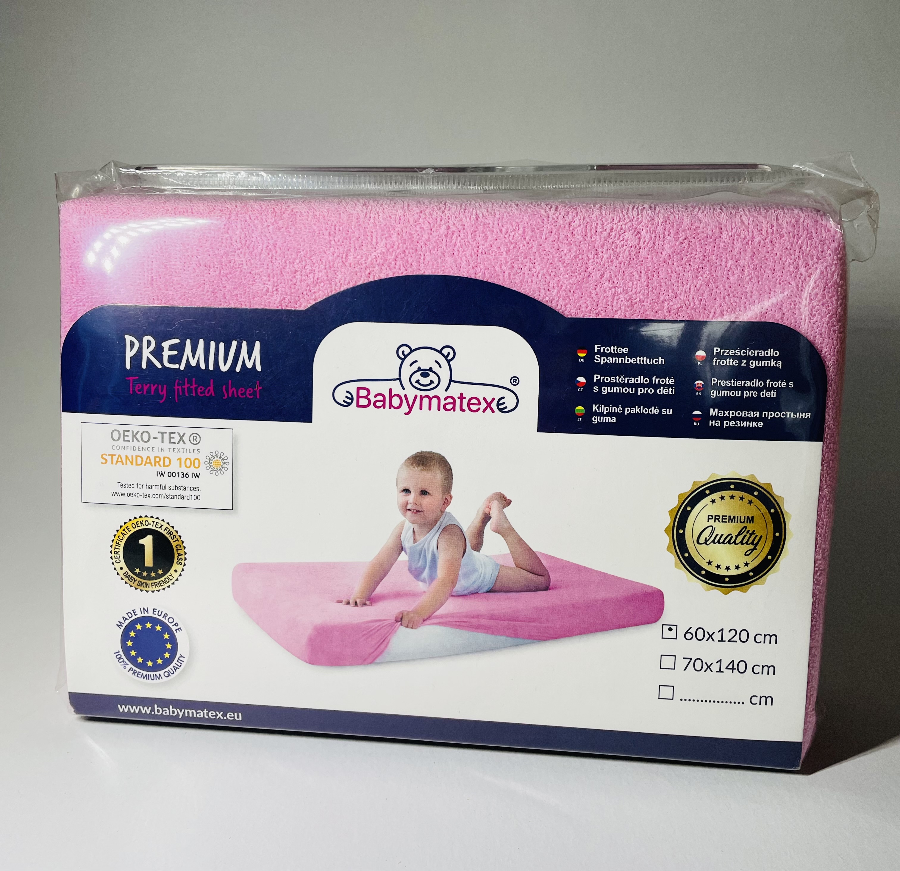 Baby Matex FROTÉ prostěradlo s gumkou 120x60cm