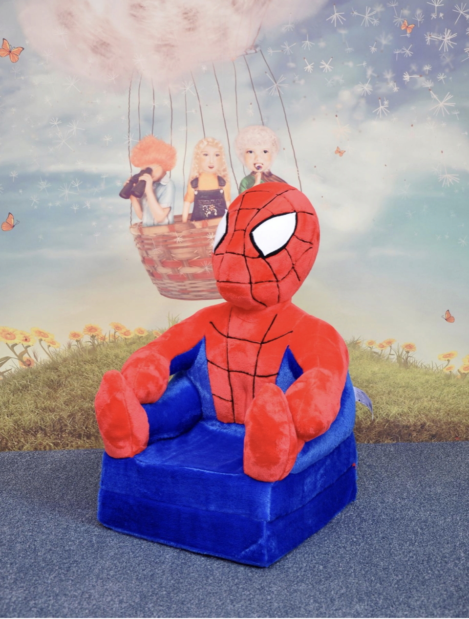 Dětské plyšové křesílko Smyk 2v1 Spider-man
