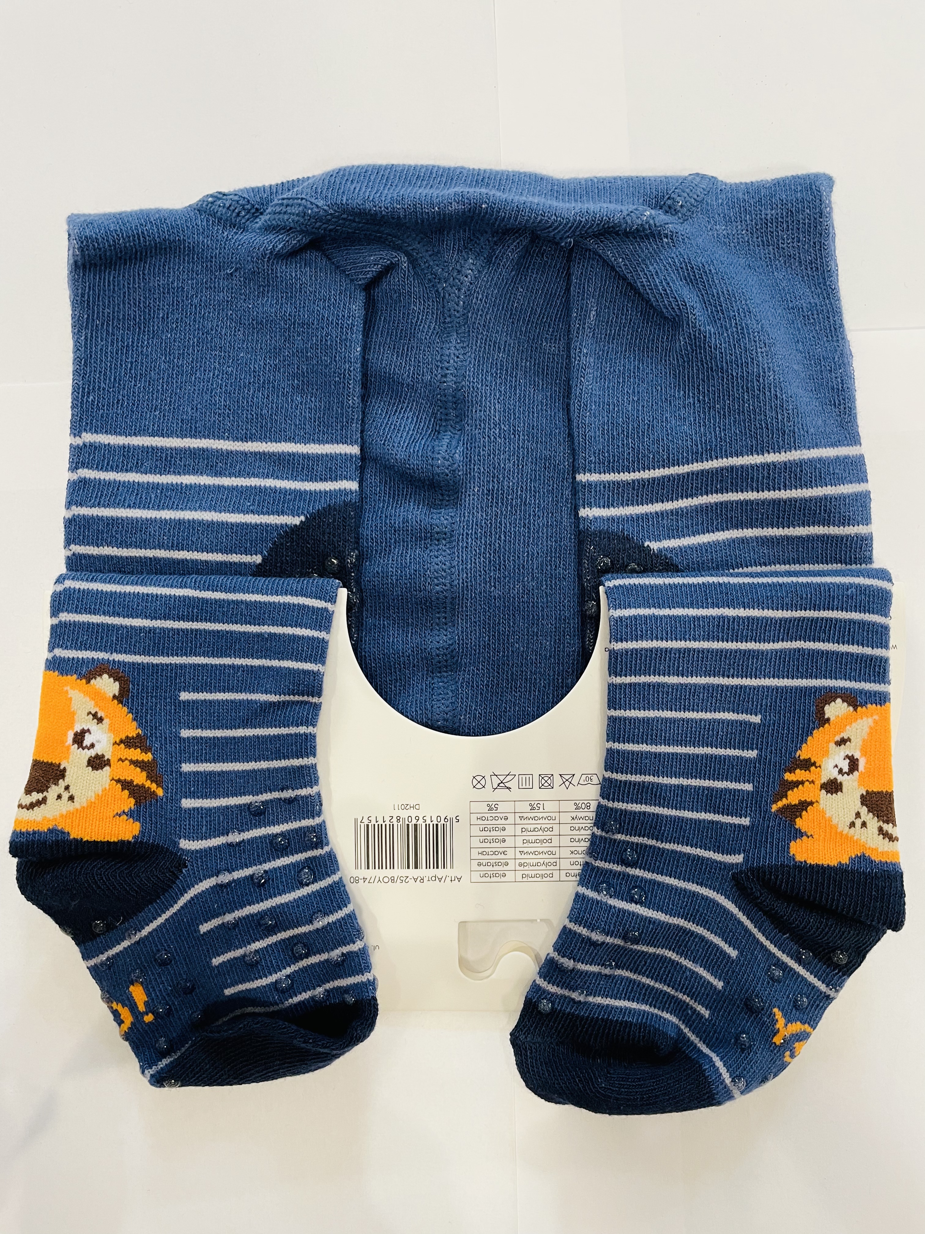 Dětské bavlněné punčocháče YO vel. 74-80 protiskluzové