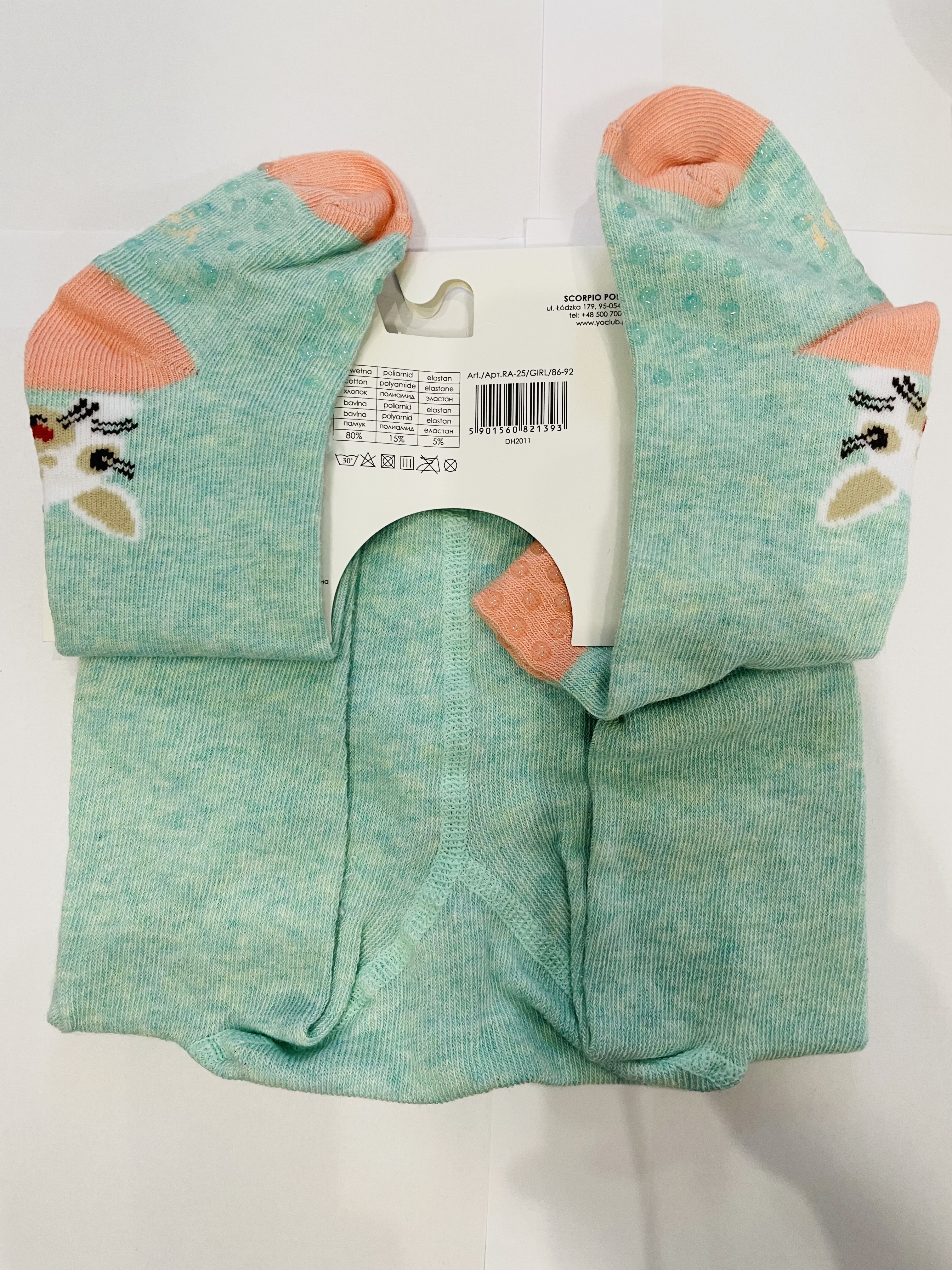 Dětské punčocháče YO vel. 86-92 protiskluzové