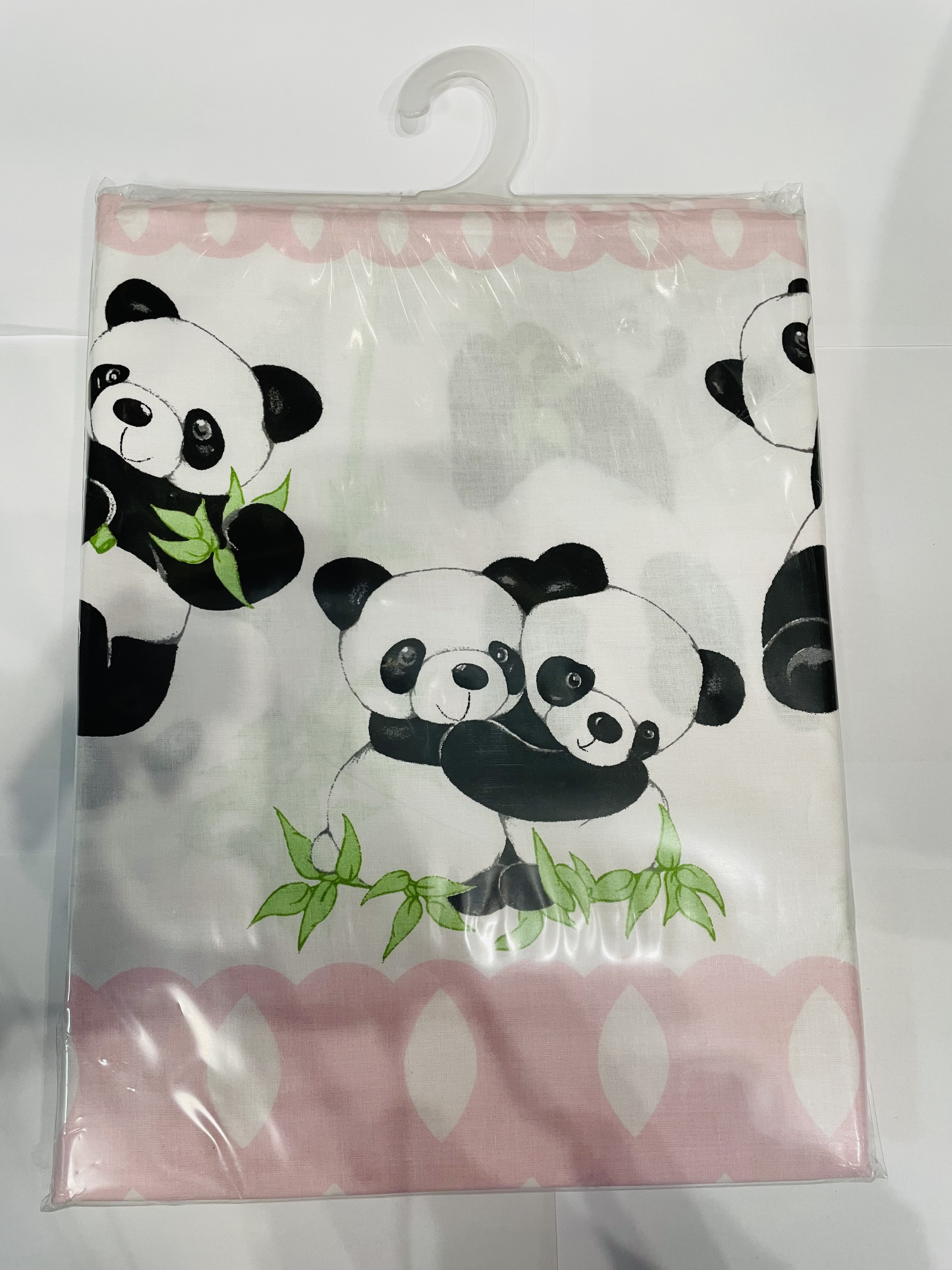 povlečení do postýlky 2dílné - Panda růžová 135x100 cm