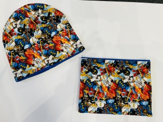 Set čepice + nákrčník Lego