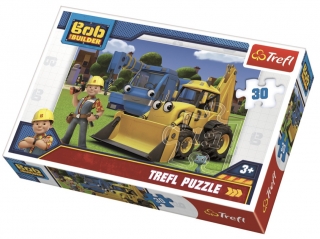 Puzzle Bořek Stavitel a jeho pomocníci 30 dílků