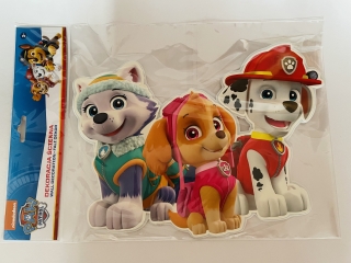 3D Pěnová dekorace na zeď Tlapková patrola Everest, Skye, Marshall (Paw Patrol)