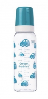 CANPOL BABIES láhev s jednobarevným potiskem 250ml