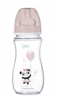 Canpol babies láhev se širokým hrdlem Exotic Animals 240 ml