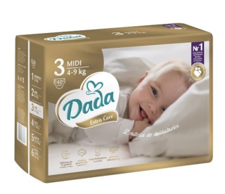 DADA EXTRA CARE VEL.3, 4-9KG, 40KS