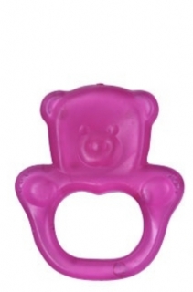 BabyOno Kousátko gelové Baby Ono Medvídek - Růžové