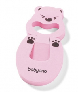BabyOno Zabezpečení dveří Mýval - RŮŽOVÁ