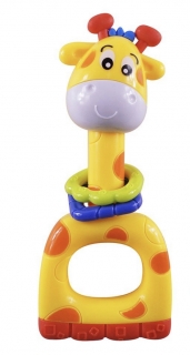 DĚTSKÉ CHRASTÍTKO BABY MIX ŽLUTÁ ŽIRAFA