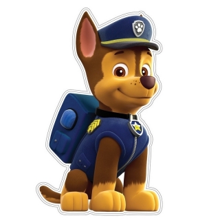 3D Pěnová dekorace na zeď Tlapková patrola Chase (Paw Patrol)