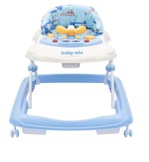 Dětské chodítko Baby Mix s volantem a silikonovými kolečky