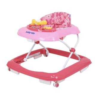 Dětské chodítko Baby Mix s volantem a silikonovými kolečky