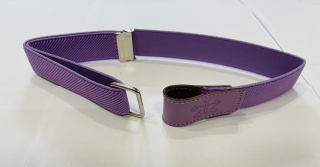 Dětský pásek se suchým zipem šíře 2,7 cm - fialový 