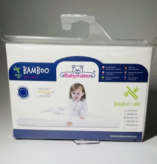 BABYMATEX Prostěradlo bambusové 60x120 bílá