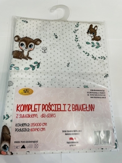 povlečení do postýlky 2dílné - lesní zvířátka