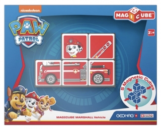 Magnetické kostky Magicube Tlapková patrola - Marshall v hasičském autě